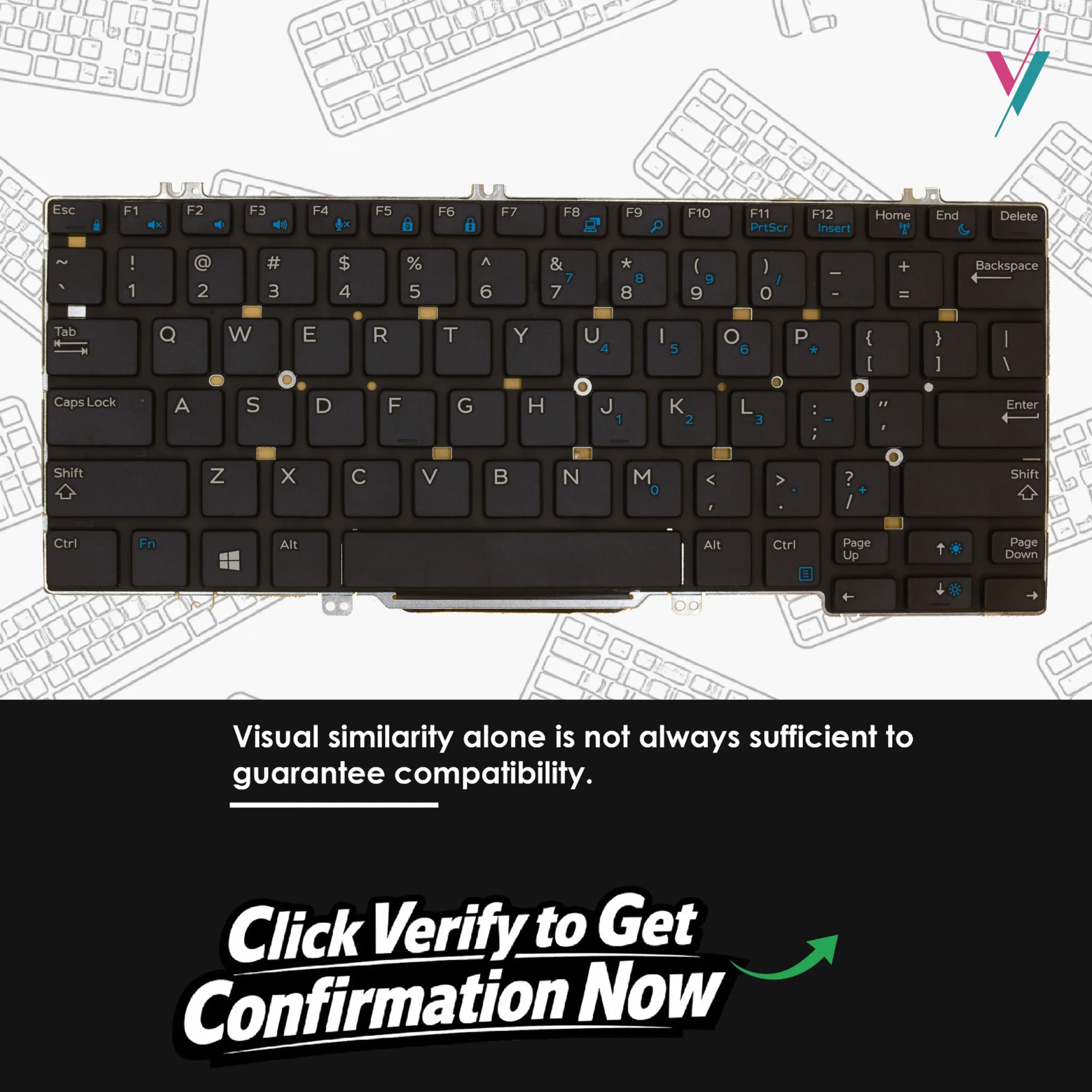 Dell Latitude 7390 Series keyboard Dell Latitude 7390 Series keyboard